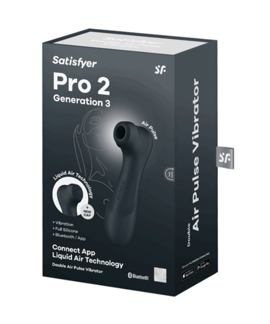 Satisfyer Pro 2 Gen 3 Clitoral Stimulator - APP CONTROL - BLACK